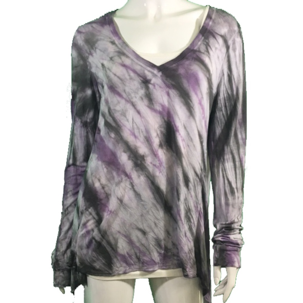 Elan Purple/White/Black Long Sleeve Shirt